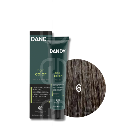 DANDY HAIR COLOR FOR MEN krem koloryzujący odsiwiacz 60 ml | Cover 6