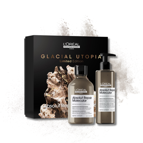 L'OREAL ABSOLUT REPAIR MOLECULAR Glacial Utopia zestaw | szampon + serum - 2