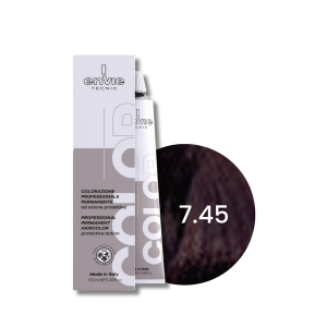 ENVIE HAIR COLOR profesjonalna trwała farba do włosów 100 ml | 7.45