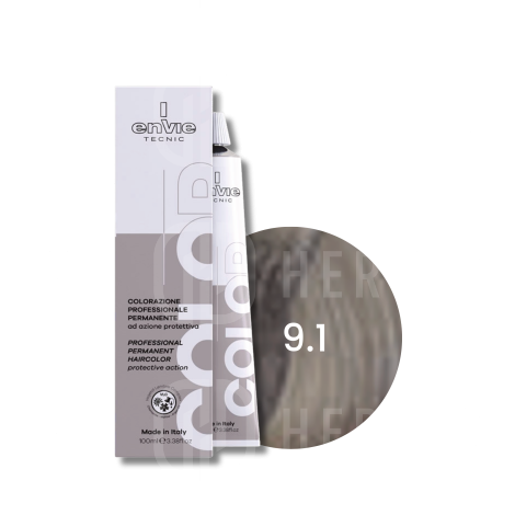 ENVIE HAIR COLOR profesjonalna trwała farba do włosów 100 ml | 9.1