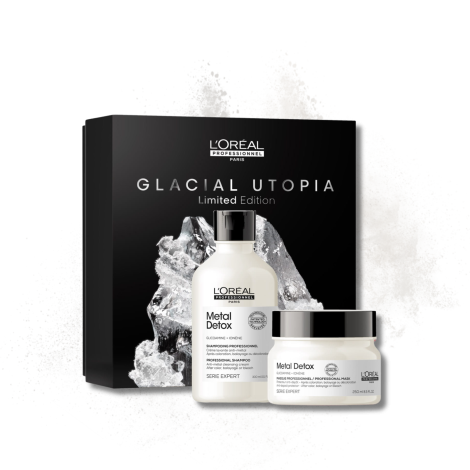 L'OREAL METAL DETOX Glacial Utopia zestaw | szampon + maska - 2