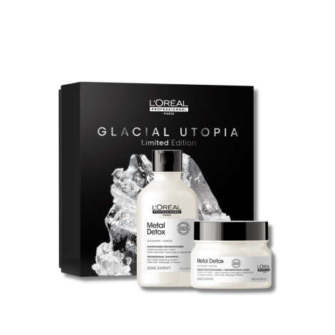 L'OREAL METAL DETOX Glacial Utopia zestaw | szampon + maska