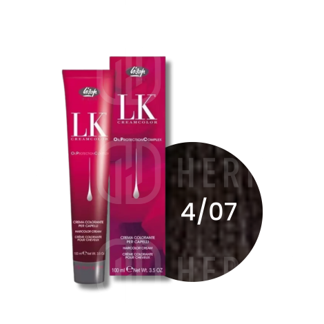 LISAP LK OPC trwała farba do włosów z olejkami 100 ml | 4/07