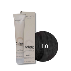 MAXXELLE COLORA ULTRA COLOR trwała farba do włosów anti-age 100 ml | 1.0