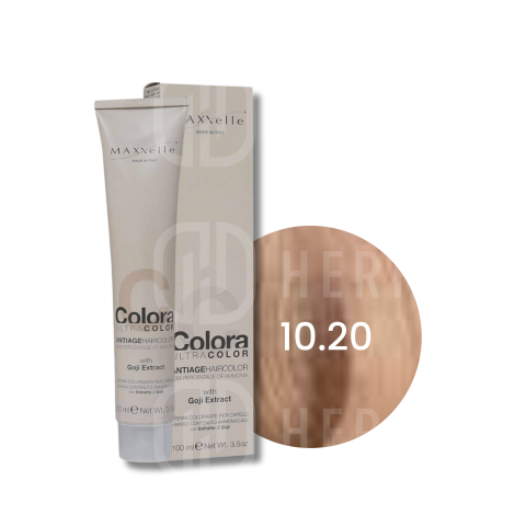 MAXXELLE COLORA ULTRA COLOR trwała farba do włosów anti-age 100 ml | 10.20