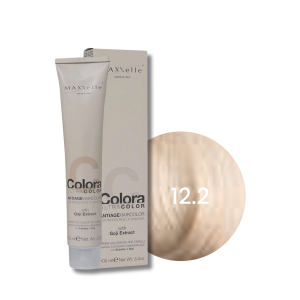 MAXXELLE COLORA ULTRA COLOR trwała farba do włosów anti-age 100 ml | 12.2