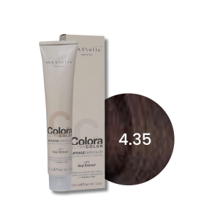 MAXXELLE COLORA ULTRA COLOR trwała farba do włosów anti-age 100 ml | 4.35