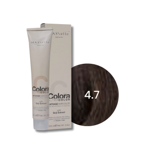 MAXXELLE COLORA ULTRA COLOR trwała farba do włosów anti-age 100 ml | 4.7