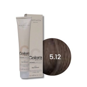 MAXXELLE COLORA ULTRA COLOR trwała farba do włosów anti-age 100 ml | 5.12