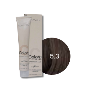 MAXXELLE COLORA ULTRA COLOR trwała farba do włosów anti-age 100 ml | 5.3