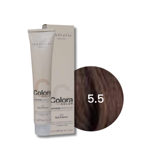 MAXXELLE COLORA ULTRA COLOR trwała farba do włosów anti-age 100 ml | 5.5