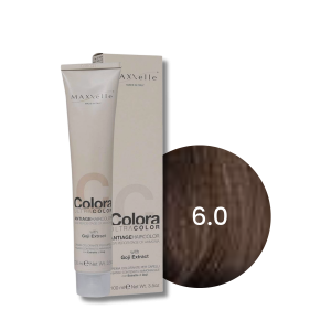 MAXXELLE COLORA ULTRA COLOR trwała farba do włosów anti-age 100 ml | 6.0