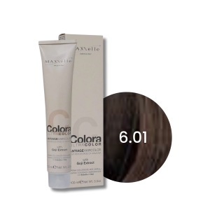 MAXXELLE COLORA ULTRA COLOR trwała farba do włosów anti-age 100 ml | 6.01