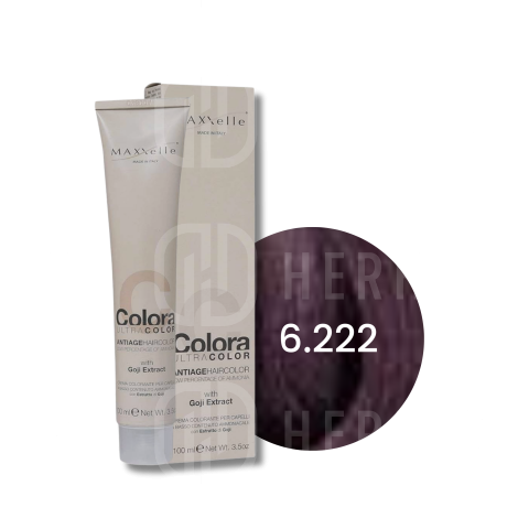 MAXXELLE COLORA ULTRA COLOR trwała farba do włosów anti-age 100 ml | 6.222