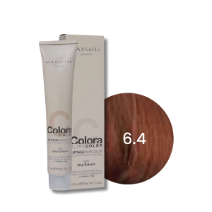 MAXXELLE COLORA ULTRA COLOR trwała farba do włosów anti-age 100 ml | 6.4