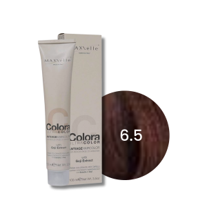 MAXXELLE COLORA ULTRA COLOR trwała farba do włosów anti-age 100 ml | 6.5