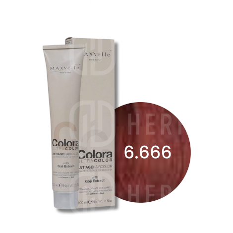 MAXXELLE COLORA ULTRA COLOR trwała farba do włosów anti-age 100 ml | 6.666