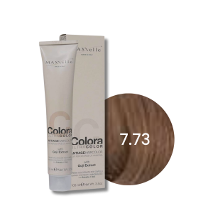 MAXXELLE COLORA ULTRA COLOR trwała farba do włosów anti-age 100 ml | 7.73