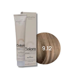 MAXXELLE COLORA ULTRA COLOR trwała farba do włosów anti-age 100 ml | 9.12