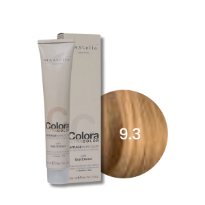 MAXXELLE COLORA ULTRA COLOR trwała farba do włosów anti-age 100 ml | 9.3