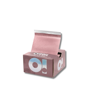 O! TOOLS folia ryflowana do koloryzacji włosów 500 arkuszy | Rose Gold