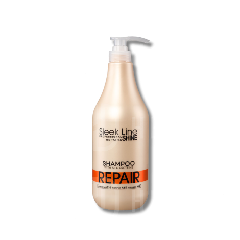 STAPIZ SLEEK LINE REPAIR szampon regenerujący z jedwabiem do włosów 1000 ml