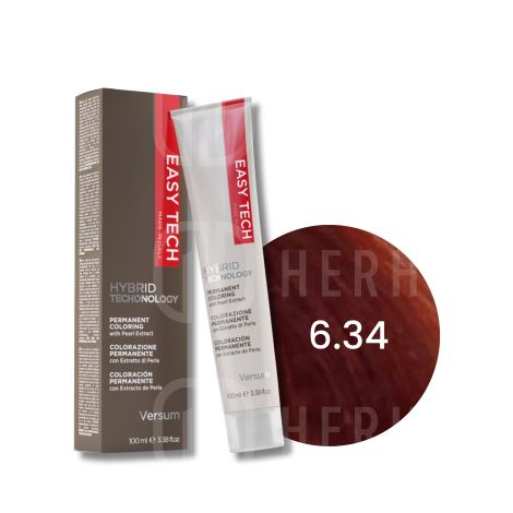 VERSUM EASY TECH profesjonalna trwała farba do włosów 100 ml | 6.34