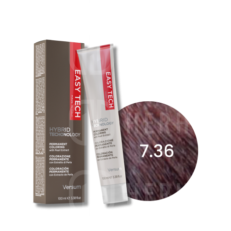 VERSUM EASY TECH profesjonalna trwała farba do włosów 100 ml | 7.36