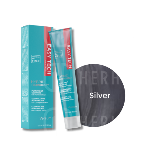 VERSUM EASY TECH trwała farba do włosów bez amoniaku 100 ml | Silver