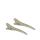 Y.S. PARK Shark Clips aluminiowe klipsy z zębami 2 szt. | Srebrne