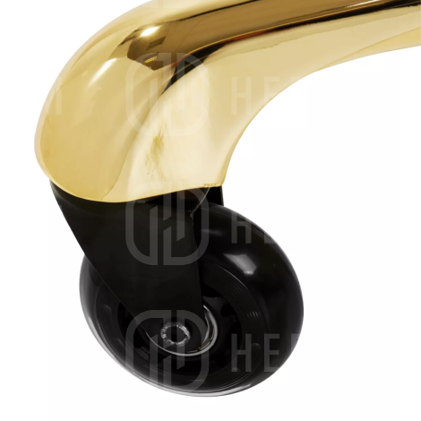 GABBIANO Roll Speed taboret na kółkach z regulacją wysokości | Fine Gold - 6