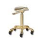 GABBIANO Roll Speed taboret na kółkach z regulacją wysokości | Fine Gold - 2