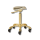 GABBIANO Roll Speed taboret na kółkach z regulacją wysokości | Fine Gold