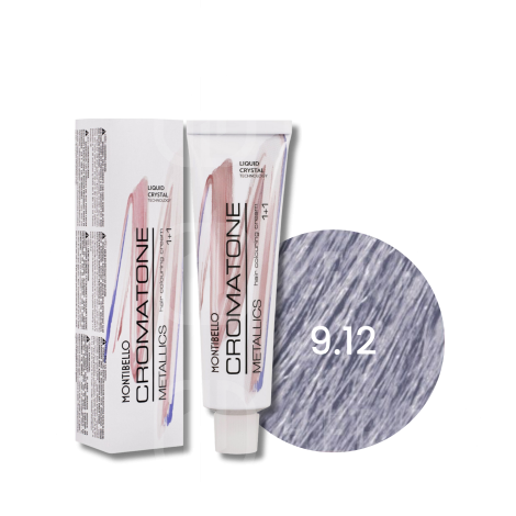 MONTIBELLO CROMATONE METALLICS profesjonalna farba do włosów 60 ml | 9.12