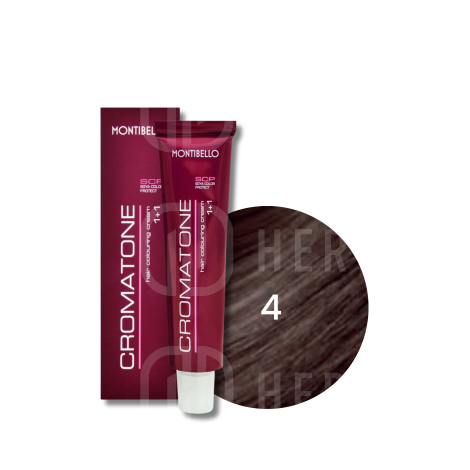 MONTIBELLO CROMATONE profesjonalna trwała farba do włosów 60 ml | 4