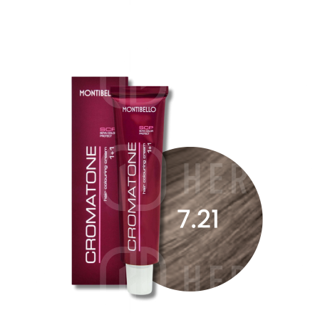 MONTIBELLO CROMATONE profesjonalna trwała farba do włosów 60 ml | 7.21