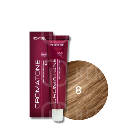 MONTIBELLO CROMATONE profesjonalna trwała farba do włosów 60 ml | 8