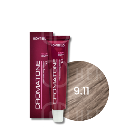 MONTIBELLO CROMATONE profesjonalna trwała farba do włosów 60 ml | 9.11