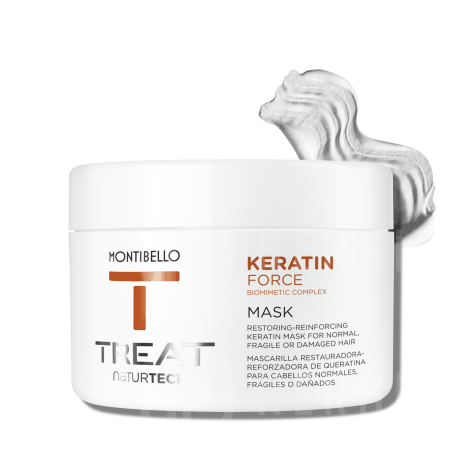 MONTIBELLO TREAT NATURTECH Keratin Force maska do włosów 500 ml - 2