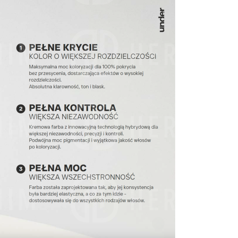 MONTIBELLO UNDER trwała wegańska farba do włosów 60 ml | 7.01 - 5