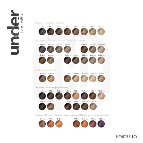 MONTIBELLO UNDER trwała wegańska farba do włosów 60 ml | 9.0 - 9