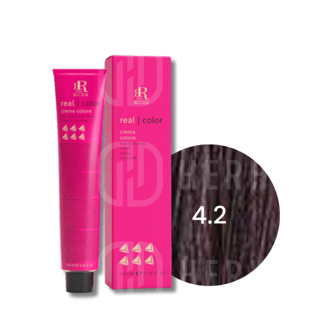 RR LINE REAL COLOR trwała farba do włosów w kremie 100 ml | 4.2
