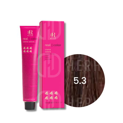 RR LINE REAL COLOR trwała farba do włosów w kremie 100 ml | 5.3