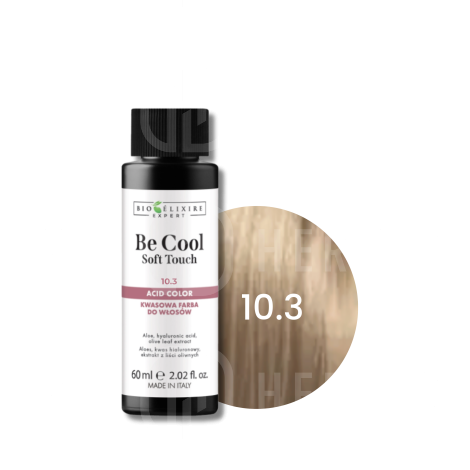 BIOELIXIRE EXPERT BE COOL Soft Touch kwasowa farba do włosów 60 ml | 10.3