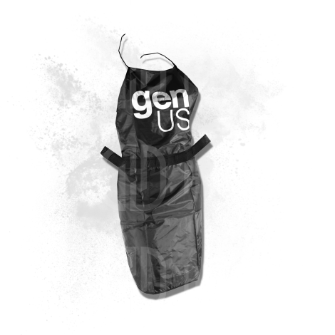 GENUS AKCESORIA fartuch fryzjerski czarny - 2