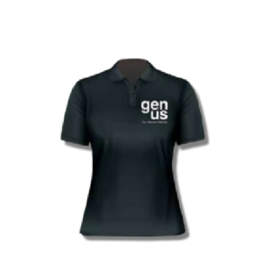 GENUS AKCESORIA koszulka czarna polo damska