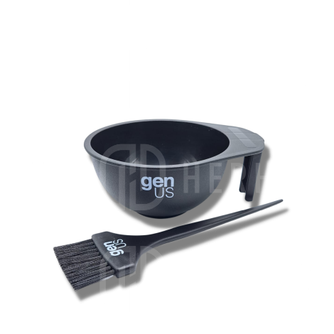 GENUS AKCESORIA miseczka i pędzelek do farbowania czarne