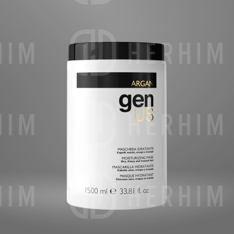 GENUS ARGAN maska nawilżająca do włosów suchych i kręconych 1500 ml - 3