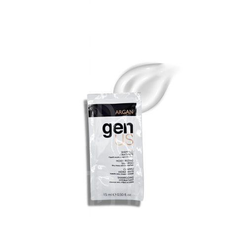 GENUS ARGAN szampon nawilżający do włosów suchych kręconych 15 ml - 2