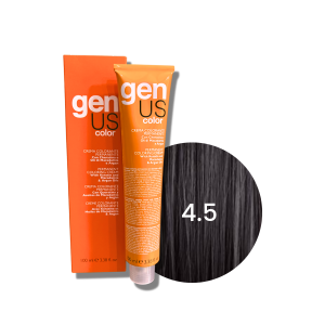 GENUS COLOR trwała farba do włosów krem koloryzujący 100 ml| 4.5